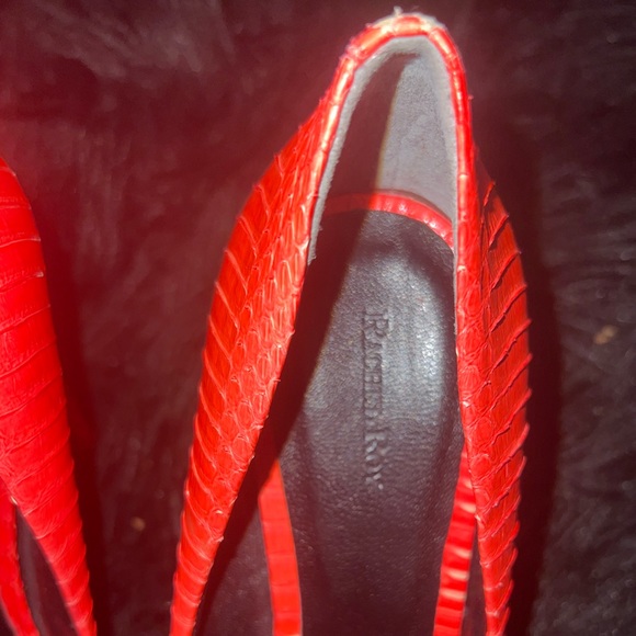 Rachel Roy Neon Tangerine Textured Pumps - Picture 7 of 9